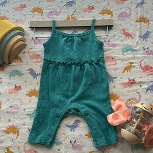 Spring/Summer Teal Romper for baby💐